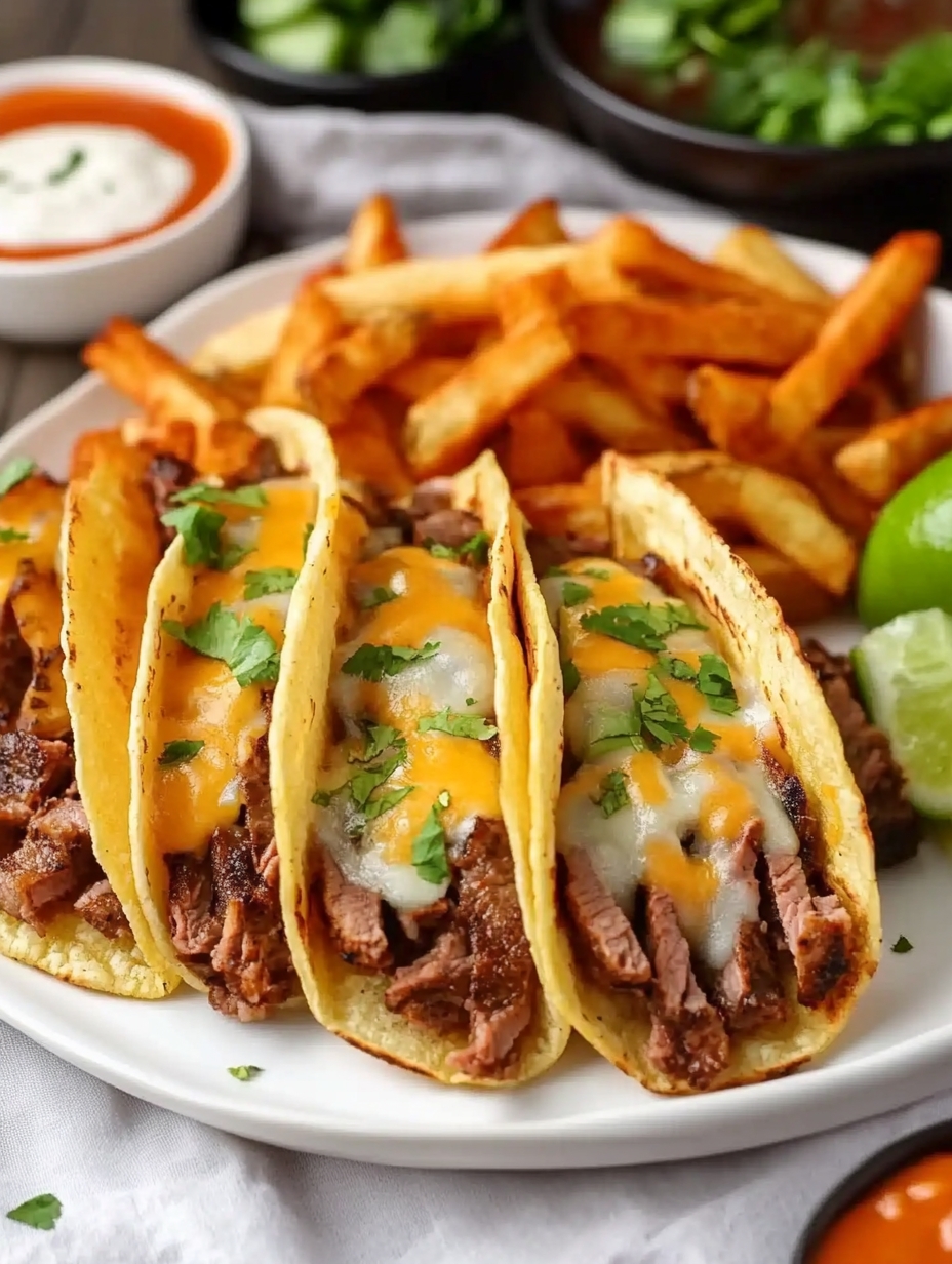 Cheese Steak Tacos
